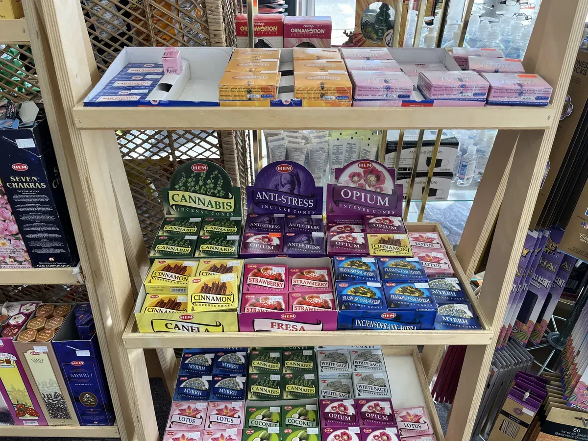 Incense cone rack, HEM Cannabis Anti-Stress Opium