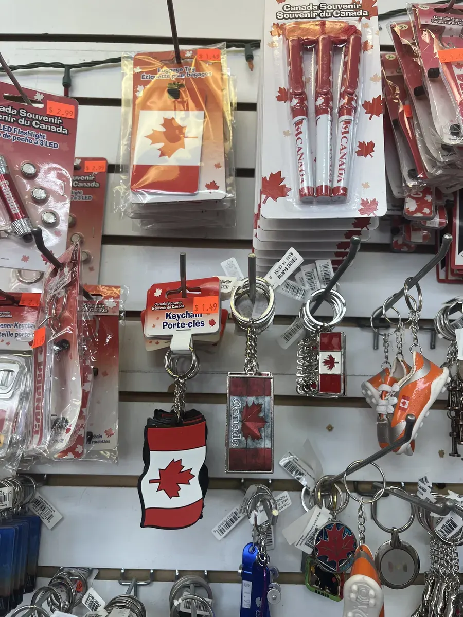 Canada Souvenir keychains and pens