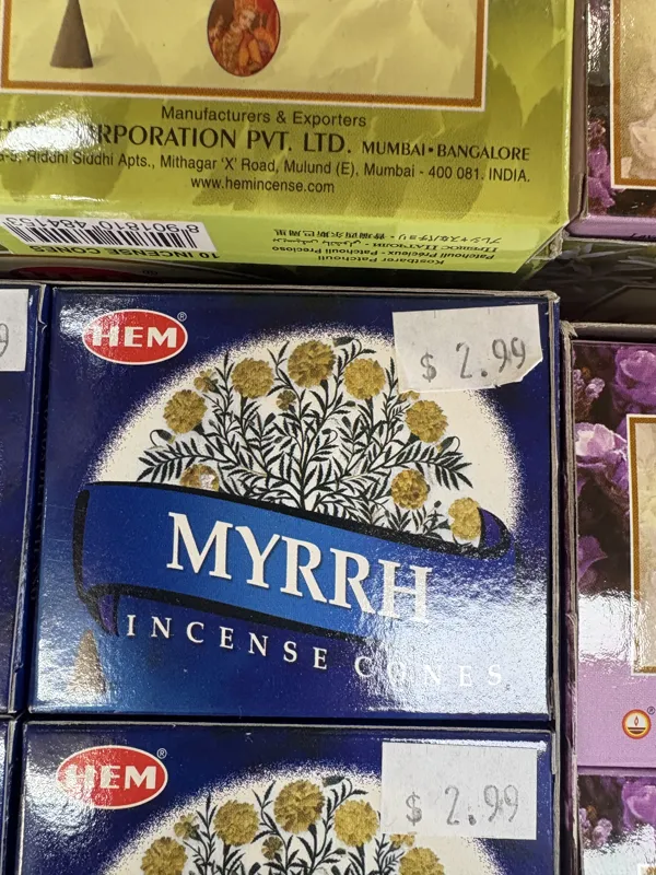 HEM Myrrh Incense Cones