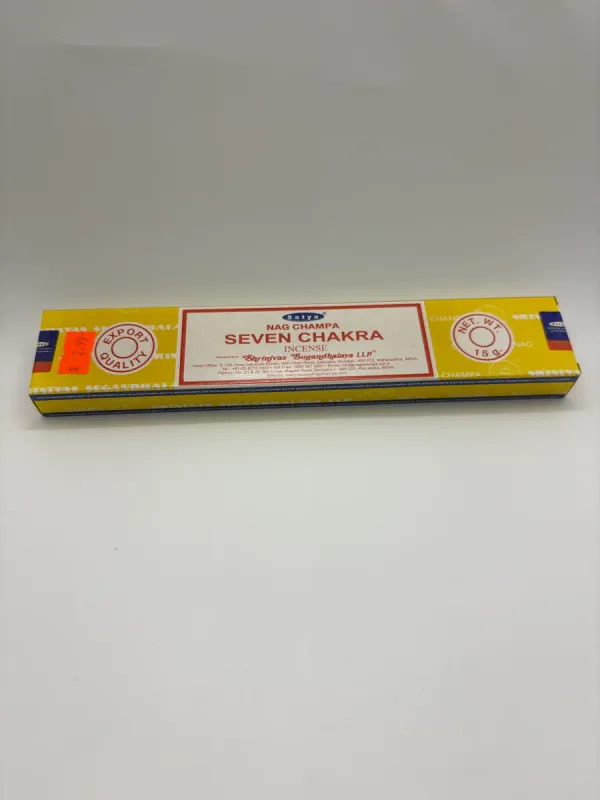 Satya Nag Champa Seven Chakra Incense Sticks