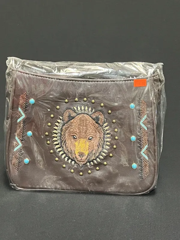 Western Crossbody Purse - Bear Emblem