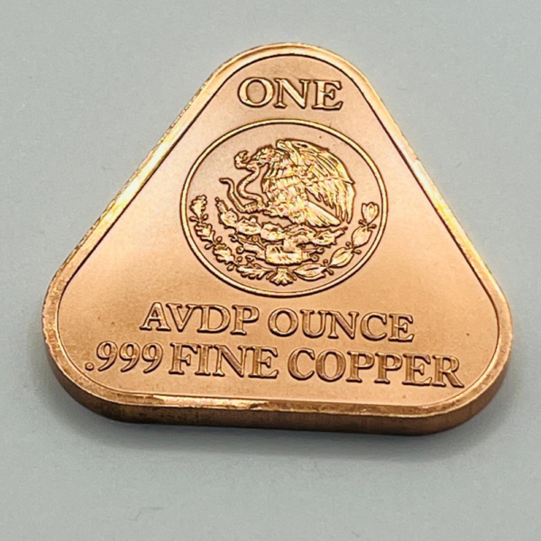 1 oz Copper Triangle – Mexico Libertad Design - Image 2