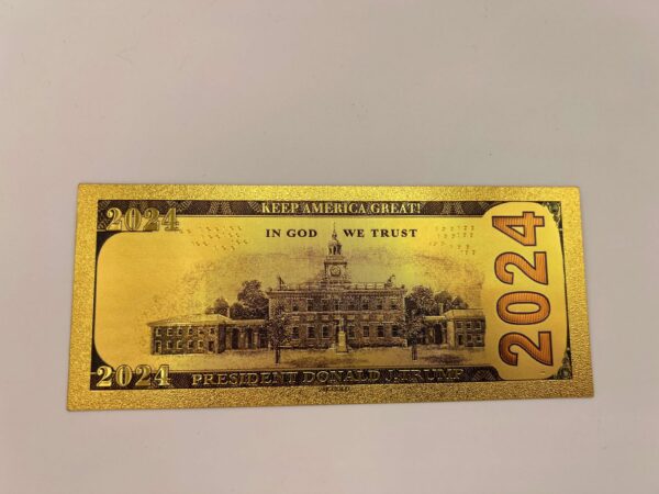 Donald Trump 2024 24K Gold-Plated Banknotes - Premium Collectibles - Image 3