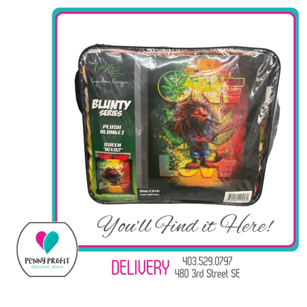 Cool Hand Original Signature Designs Blunty Series Plush Blanket - Queen (16 x 92) - One Love